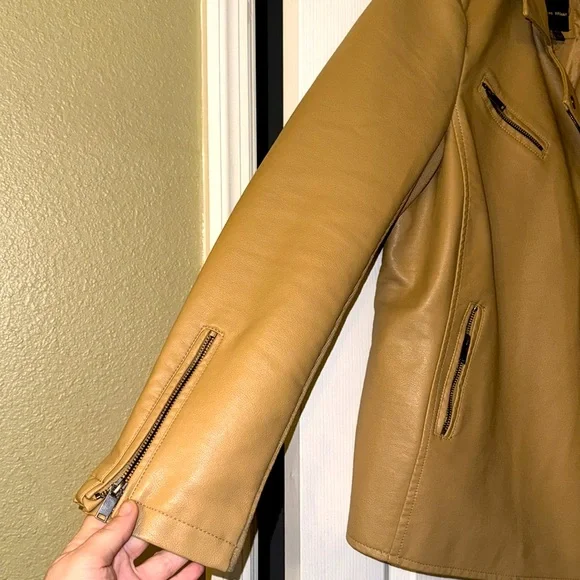 Lane Bryant Tan Zip Up Jacket - Picture 3 of 8
